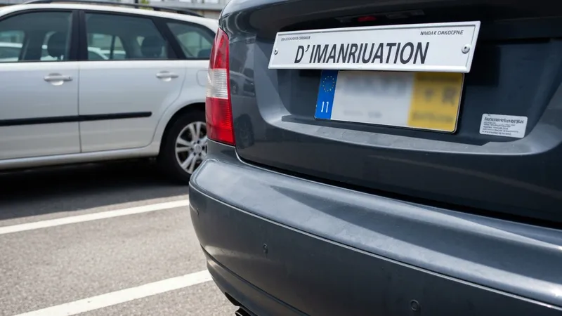 Perte ou vol de plaque