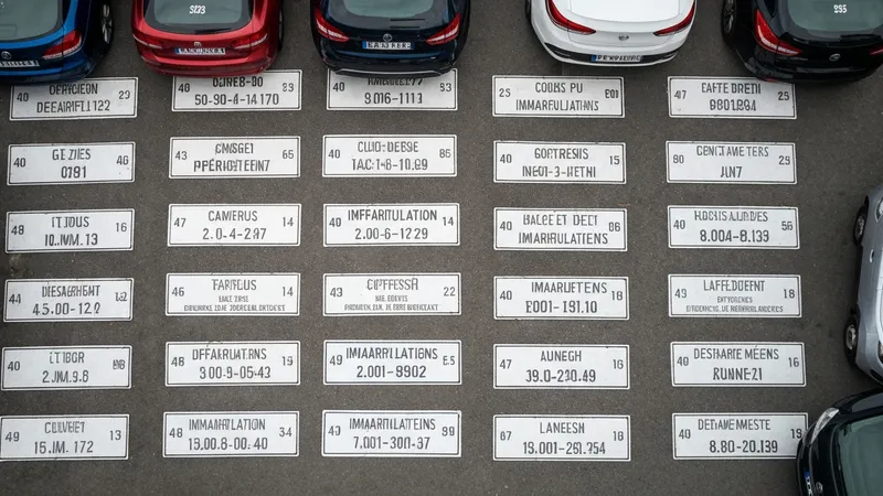 Vision complète des plaques par département